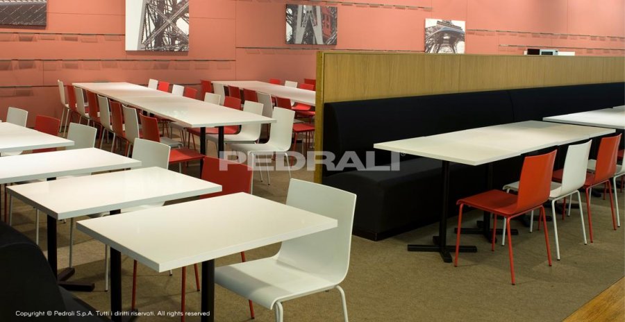 Стул пластиковый PEDRALI Kuadra XL белый