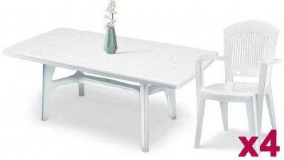 President 1800 Super Elegant Monobloc Комплект пластиковой мебели