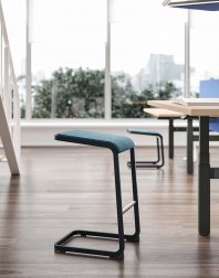 Табурет барный с обивкой Quadrifoglio C-stool