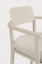Кресло металлическое с подушкой Garden Relax Makena верблюжий, песочный