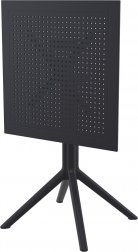 Стол пластиковый складной Sky Folding Table 60, черный, 600х600х740 мм