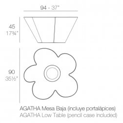 Столик пластиковый кофейный Agatha Basic