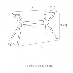 Подстолье пластиковое Air Legs Medium