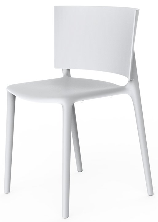 Стул пластиковый Vondom Africa Basic белый