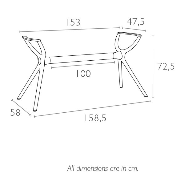 Подстолье пластиковое Air Legs XL