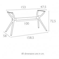 Подстолье пластиковое Air Legs XL