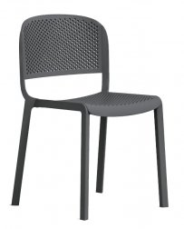 Стул пластиковый PEDRALI Dome антрацит