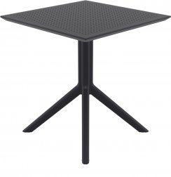 Стол пластиковый Sky Table 70, черный, 700х700х740 мм