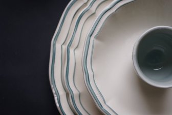 Блюдо овальное Filet Céladon