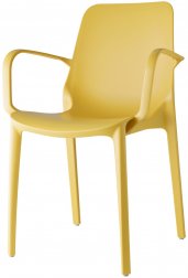 Кресло пластиковое Scab Design Ginevra горчичный