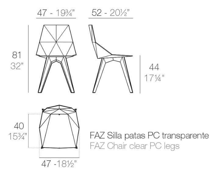 Стул пластиковый Vondom Faz Basic белый