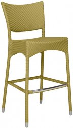 Стул барный плетеный JANUS et Cie Amari бамбуковый зеленый