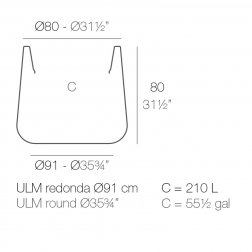 Кашпо пластиковое Ulm Simple