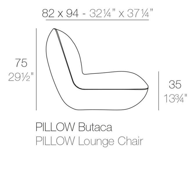 Лаунж-кресло пластиковое Pillow Basic