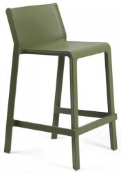 Стул пластиковый полубарный Nardi Trill Stool Mini агава