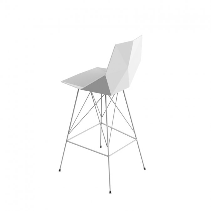 Стул пластиковый барный Vondom Faz Basic белый
