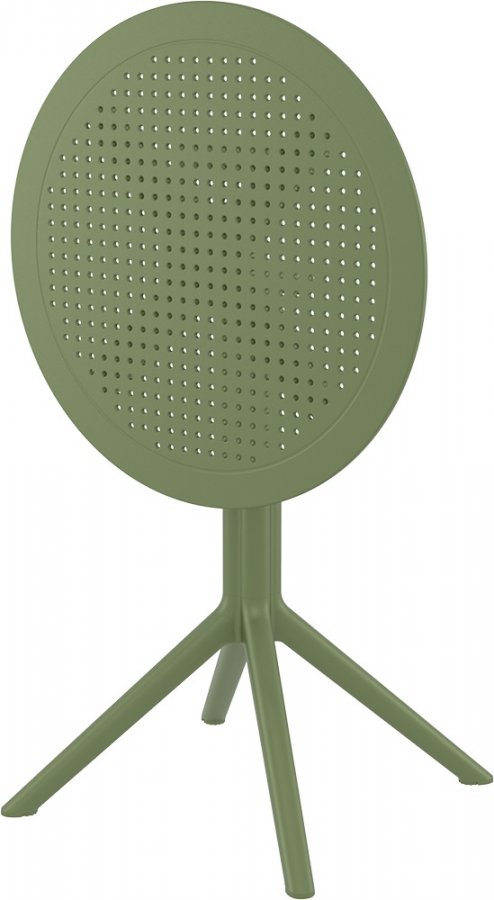 Стол пластиковый складной Sky Folding Table 60, оливковый, 600х740 мм