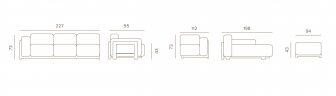 Комплект мягкой мебели Rule Teak