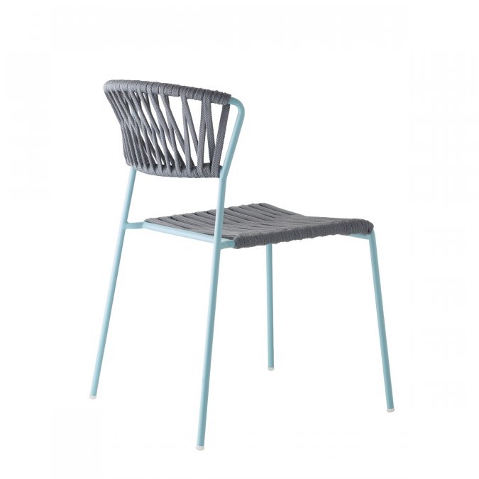 Стул плетеный Scab Design Lisa Filo голубой, антрацит