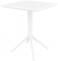 Стол пластиковый складной Sky Folding Table 60, белый, 600х600х740 мм