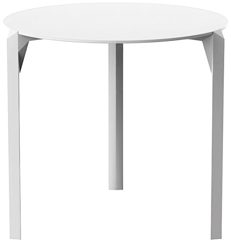 Стол обеденный ламинированный Quartz Basic, белый, Ø790х730 мм