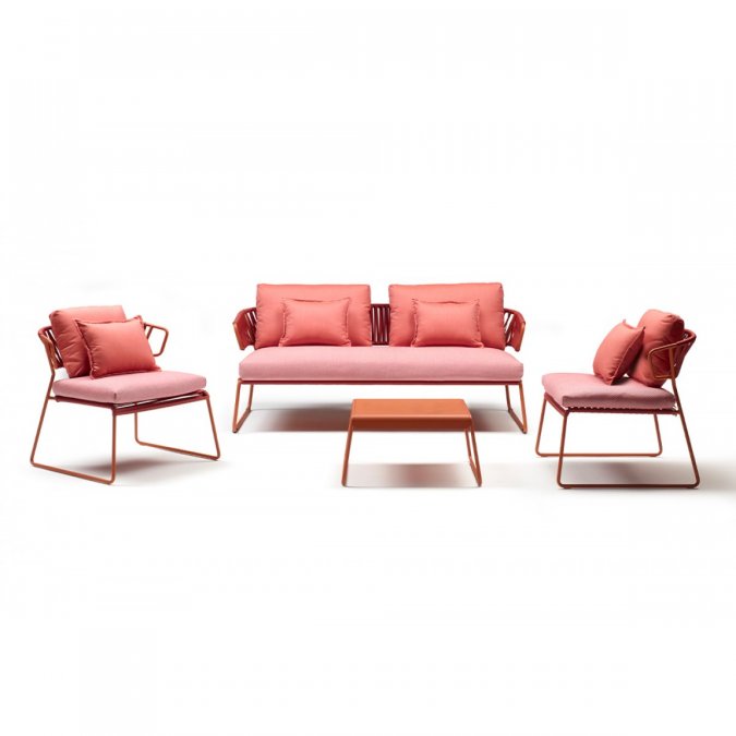 Диван плетеный с подушками Lisa Sofa Club