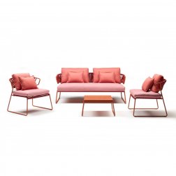 Диван плетеный с подушками Lisa Sofa Club