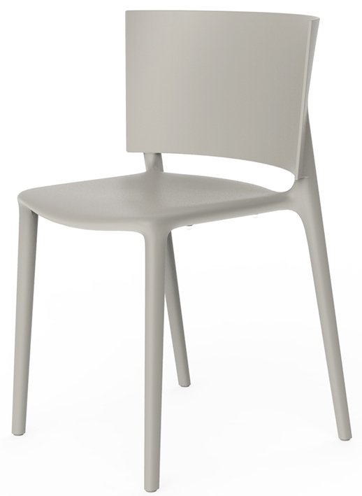Стул пластиковый Vondom Africa Basic слоновая кость