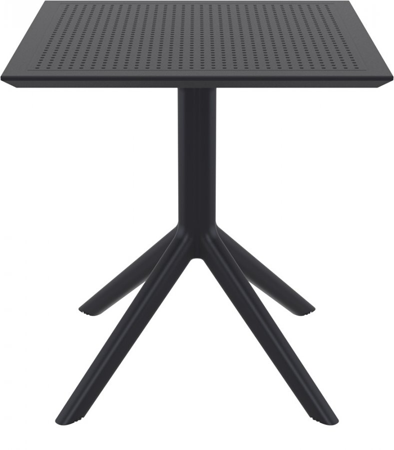 Стол пластиковый Sky Table 70, черный, 700х700х740 мм
