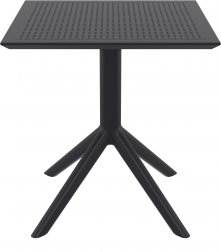 Стол пластиковый Sky Table 70, черный, 700х700х740 мм