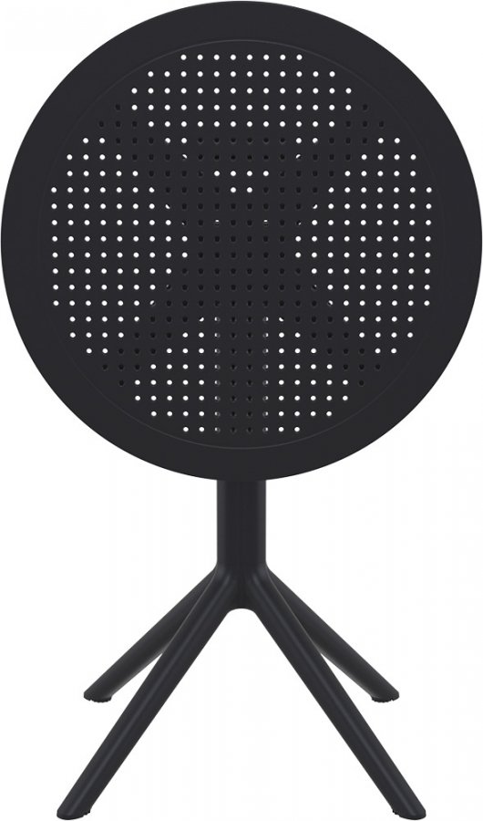 Стол пластиковый складной Sky Folding Table Ø60, черный, Ø600х740 мм
