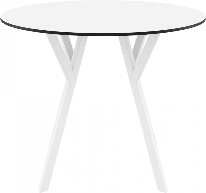 Стол пластиковый Max Table Ø90, белый, Ø900х740 мм