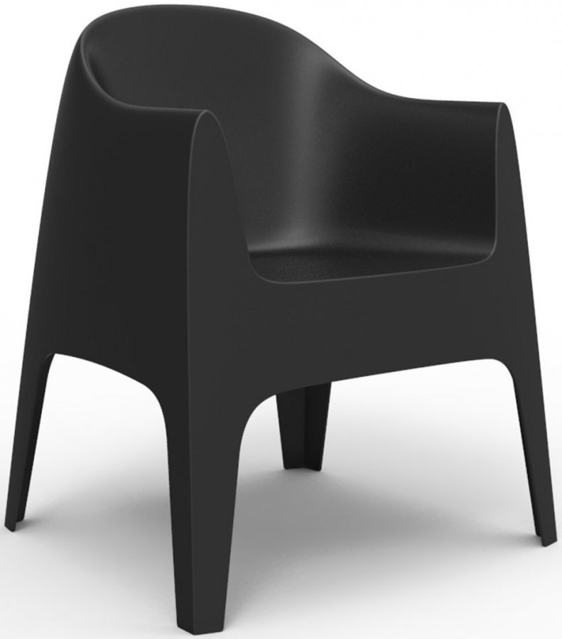 Кресло пластиковое Vondom Solid Basic черный