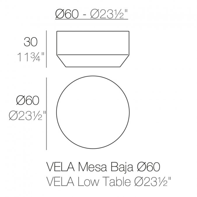 Столик пластиковый кофейный Vela Basic