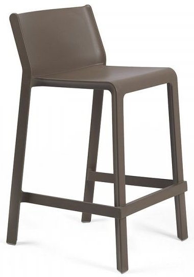 Стул пластиковый полубарный Nardi Trill Stool Mini табак