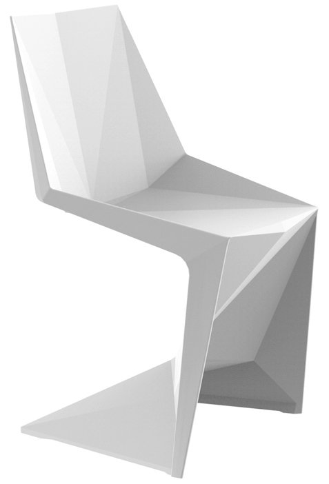 Стул пластиковый Vondom Voxel Basic белый