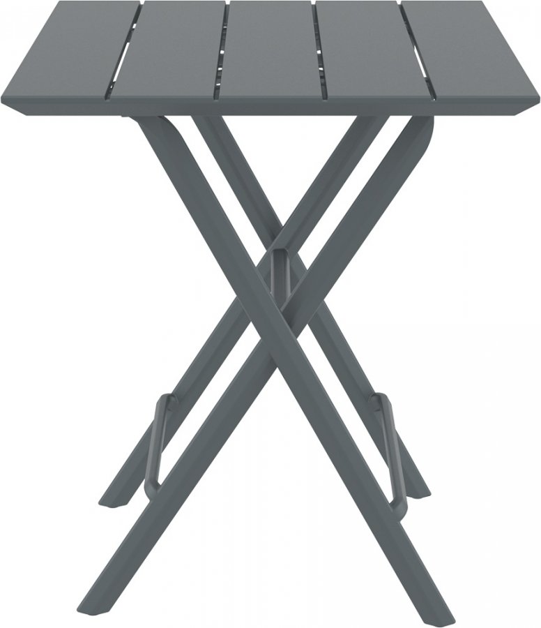 Стол пластиковый складной Helen Folding Table 60, темно-серый, 600х600х740 мм