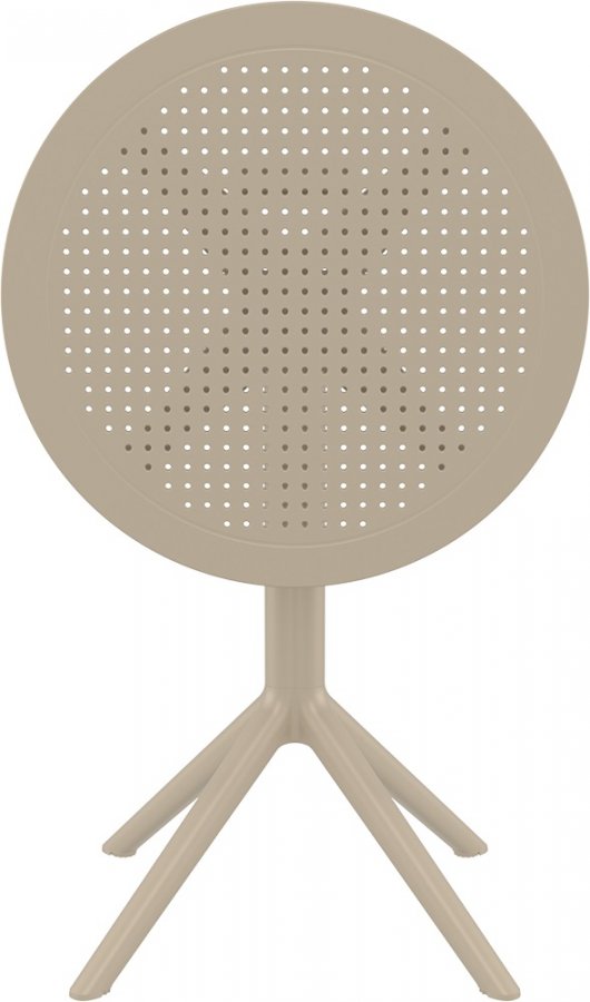 Стол пластиковый складной Sky Folding Table 60, бежевый, 600х740 мм