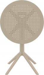 Стол пластиковый складной Sky Folding Table 60, бежевый, 600х740 мм