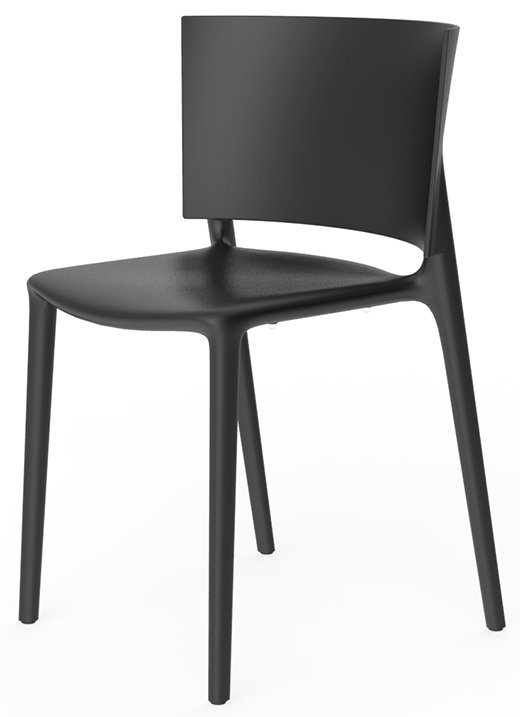 Стул пластиковый Vondom Africa Basic черный