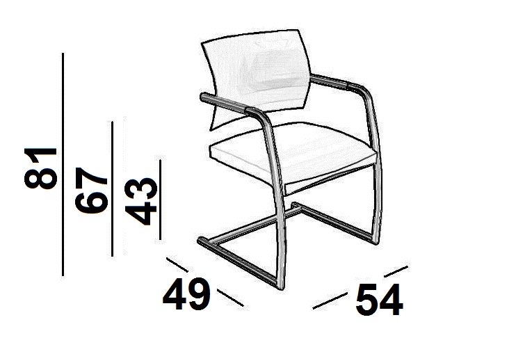 Кресло с обивкой 406B