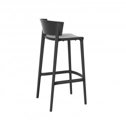 Стул пластиковый барный Vondom Africa Basic черный