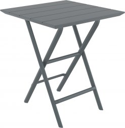 Стол пластиковый складной Helen Folding Table 60, темно-серый, 600х600х740 мм