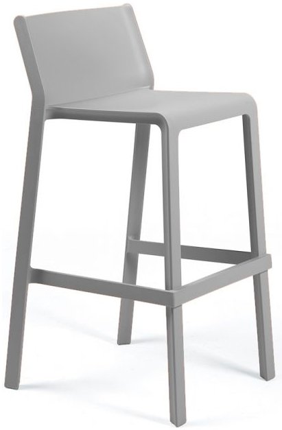 Стул пластиковый барный Nardi Trill Stool серый