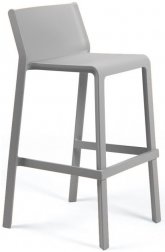 Стул пластиковый барный Nardi Trill Stool серый