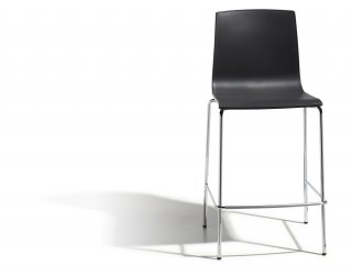 Стул полубарный пластиковый Scab Design Alice Barstool хром, антрацит