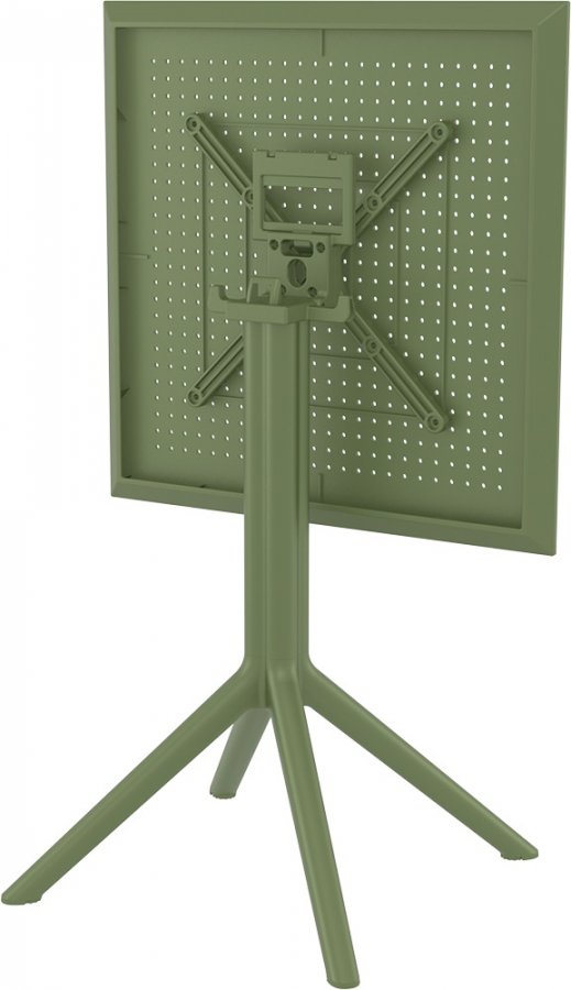 Стол пластиковый складной Sky Folding Table 60, оливковый, 600х600х740 мм