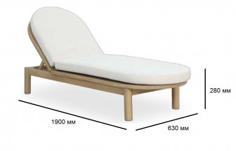 Шезлонг-лежак деревянный с матрасом (не для HoReCa)-thumbs-Фото3