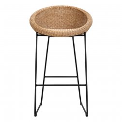 Кресло полубарное плетеное JANUS et Cie Gigi II черный, кленовый