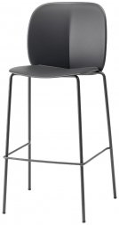 Стул пластиковый барный Scab Design Mentha Go Green антрацит